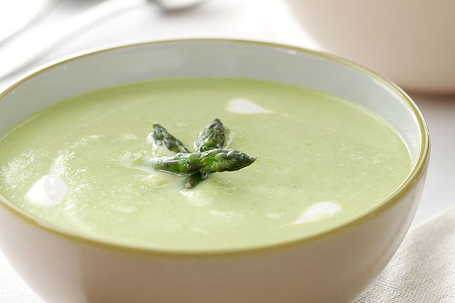 Creamed asparagus soup.